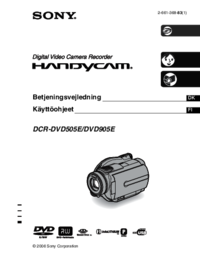 To view the document Sony DCR-DVD505E User Manual
